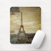 französische Skripte moderner Vintager Turm Paris Mousepad (Mit Mouse)