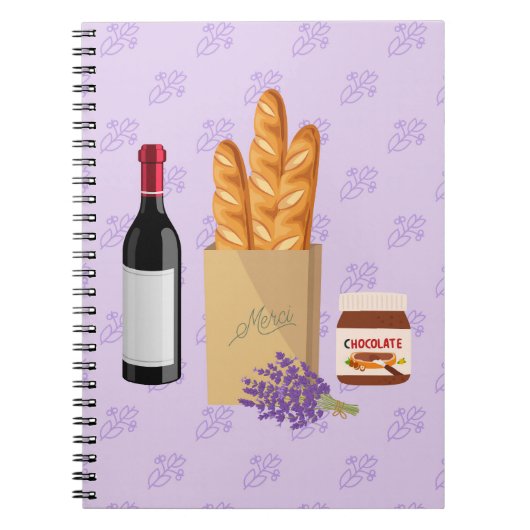 Französische Snack Notizblock (Vorderseite)