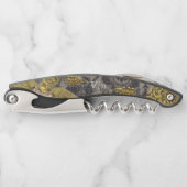 Französische Speisekarte "Vin" Elegant Corkschraub Kellnermesser (Vorderseite)