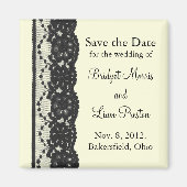 Französische Spitzen speichern das Date Magnet (El (Vorne)