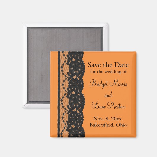 Französische Spitzen speichern das Datumsfenster ( Magnet (Vorderseite/Rückseite)