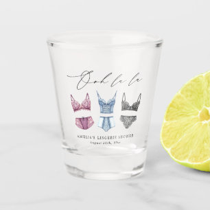 Französische Spitzenwäsche Brautparty Schnapsglas