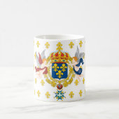 Französische Staats-Flagge (1632-1790) Kaffeetasse (Mittel)
