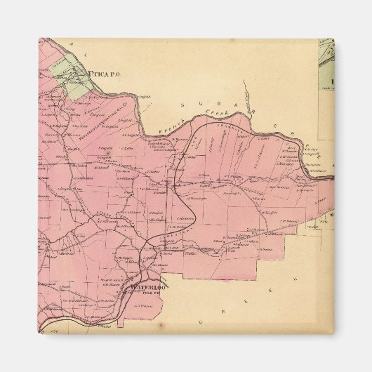 Französische Stadt Creek Magnet (Vorne)