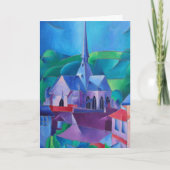 Französische Stadt mit Kirchenmalerei Karte (Vorderseite)