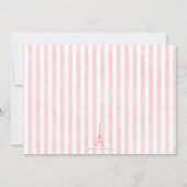 Französische Stadt Paris Geburtstagseinladung für Einladung (Rückseite)