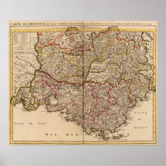 Französische Straßen Poster (Vorne)