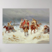 Französische Streitkräfte überqueren den Fluss Ber Poster (Vorne)