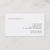 Französische Stuhl Innenausstatter Visitenkarte (Rückseite)