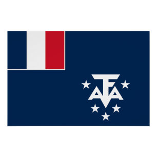 Französische Süd- und Antarktisgebiete Poster