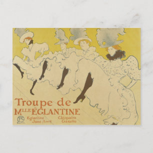 Französische Tänzer Vintage Postkarte