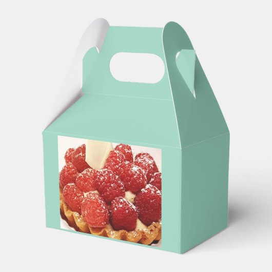 Französische Tarte aux Framboise Gefälligkeitsboxe Geschenkschachtel (Vorderseite)