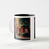 Französische Tasse mit zwei Tonen, 11 oz (Vorderseite Links)