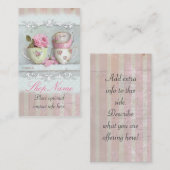 Französische Teacups-Visitenkarte Visitenkarte (Vorne/Hinten)