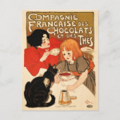 Französische Teefirma Werbung Theophile Steinlen Postkarte (Vorderseite)