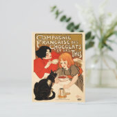 Französische Teefirma Werbung Theophile Steinlen Postkarte (Stehend Vorderseite)