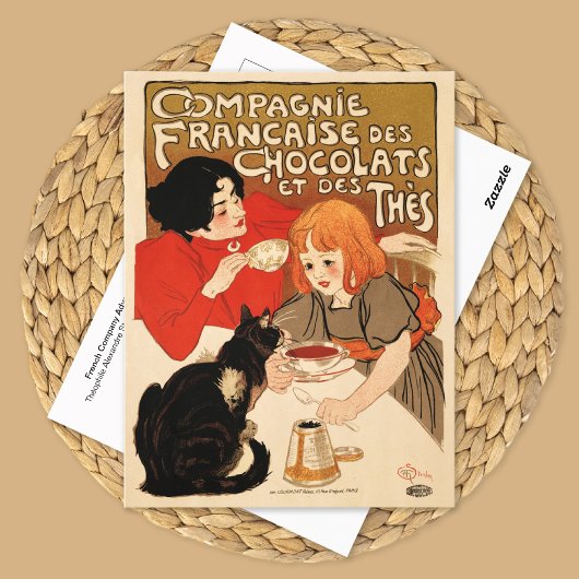 Französische Teefirma Werbung Theophile Steinlen Postkarte