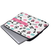 Französische Themed personalisierte Laptopschutzhülle (Vorne Knopf)