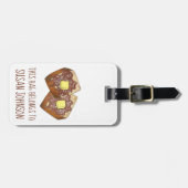 Französische Toast Butter und Syrup Diner Frühstüc Gepäckanhänger (Vorderseite horizontal)