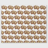 Französische Toast Butter und Syrup Diner Frühstüc Geschenkpapier (Flach)