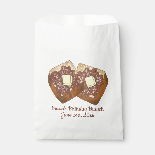 Französische Toast Butter und Syrup Diner Frühstüc Geschenktütchen (Vorderseite)