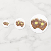 Französische Toast Butter und Syrup Diner Frühstüc Konfetti (Vorderseiten)