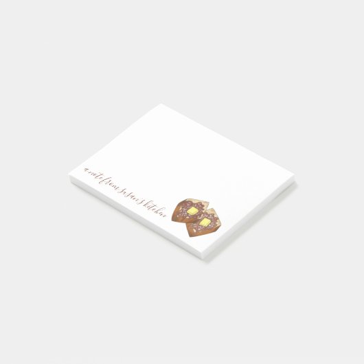 Französische Toast - ein Hinweis vom Küchenfrühstü Post-it Klebezettel (angewinkelt)