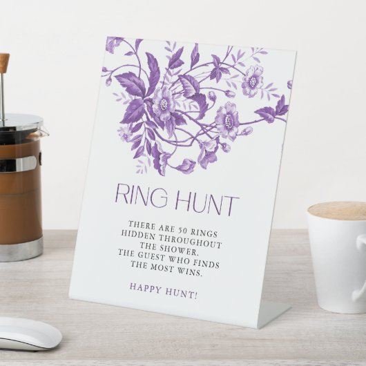 Französische Toile-Brautparty-Ringjagd Sockelschild (In SItu)