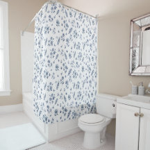 Französische Toile de Jouy Chinoiserie Blaues Must
