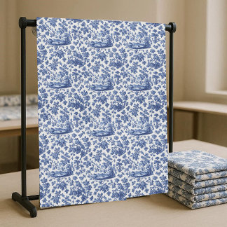 Französische Toile De Jouy Pastorale Vintage Europ Stoff
