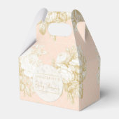 Französische Toile Elegante Girl Girl Babydusche B Geschenkschachtel (Vorderseite)