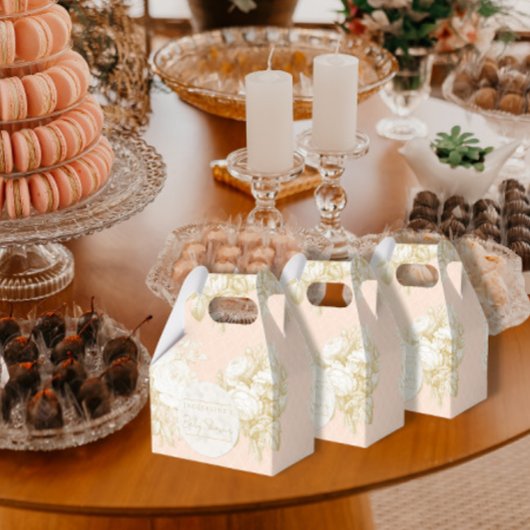 Französische Toile Elegante Girl Girl Babydusche B Geschenkschachtel