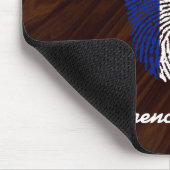 Französische Touchfingerabdruckflagge Mousepad (Ecke)