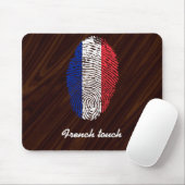Französische Touchfingerabdruckflagge Mousepad (Mit Mouse)