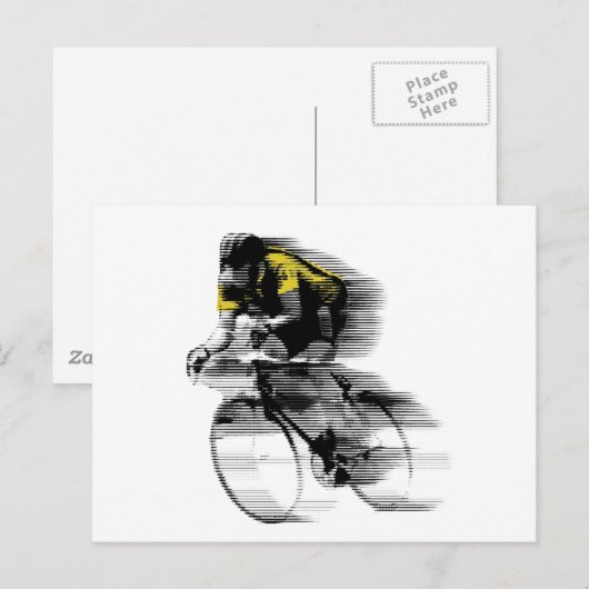 Französische Tour Postkarte (Vorne/Hinten)