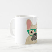 Französische tragende Glas-Tasse Kaffeetasse (Vorderseite Links)