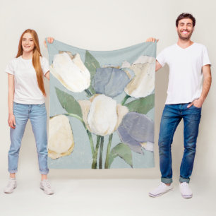 Französische Tulips Fleecedecke
