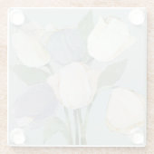 Französische Tulips Glasuntersetzer (Rückseite)