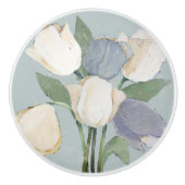 Französische Tulips Keramikknauf (Vorderseite)