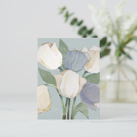Französische Tulips Postkarte (Stehend Vorderseite)