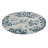 Französische Tulle de jouge sage green elegant Gla Schneidebrett (Ecke)