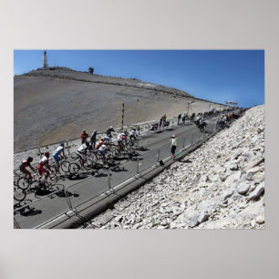 Französische Umdrehung Gipfel Ventoux postieren Poster
