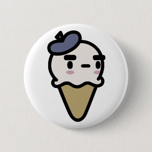 Französische Vanille-Eiscreme Button