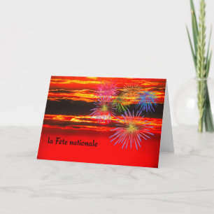 Französische Version des Nationalfeiertags Karte