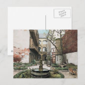 Französische Viertel Courtyard Postkarte (Vorne/Hinten)