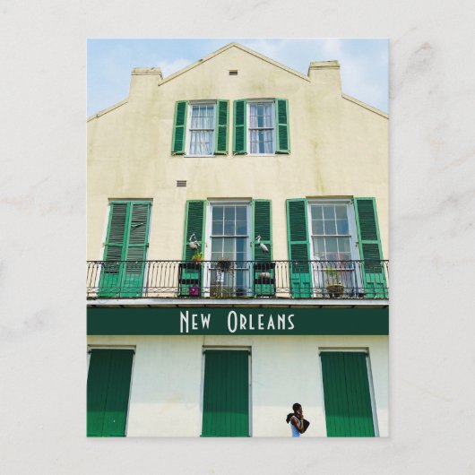 Französische Viertel New Orleans Postkarte (Vorderseite)