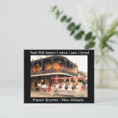 Französische Viertel - Postkarte (Stehend Vorderseite)