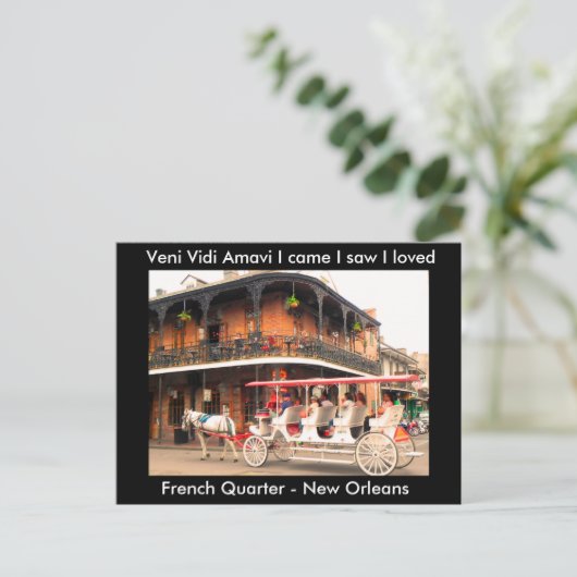 Französische Viertel - Postkarte (Stehend Vorderseite)