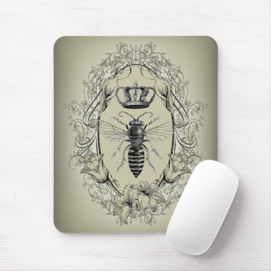 Französische viktorianische Kronenkönigin Mousepad (Mit Mouse)