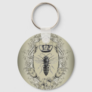 Französische viktorianische Kronenkönigin Schlüsselanhänger